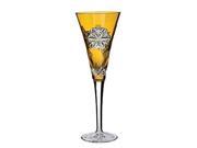 Snowflake Wishes Peace Champagne Flute Glass