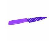 Kuhn Rikon Colori Polka Dot Paring Knife 4 Inch Purple