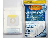 18 Panasonic Types U U 3 U 6 Vacuum Bags Microfiltration with Closure