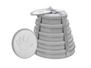 Child to Cherish Handprint Tower of Time Oval Grey