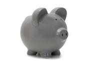 Child To Cherish Gray Piggy Bank