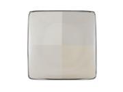 Lenox Ivory Frost Platinum Banded Ivory China Square Accent Plate