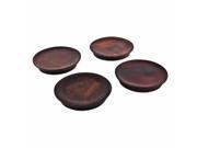 Rustic Farmhouse Mahogany Wine Glass Topper Appetizer Plates by Twine
