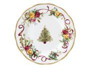 Royal Albert Old Country Roses Christmas Tree Salad Plate 8 Inch