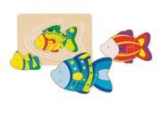 Wooden Fish Puzzle 7 by Goki