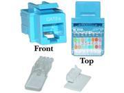 CAT5E, RJ45 Keystone Jack, Tooless, Blue CAT5E, RJ45 Keystone Jack, Tooless, Blue
