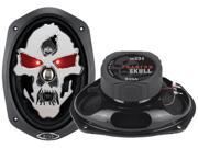 BOSS Audio SK694 Phantom Skull 700 watt 4 way auto 6 x 9 Coaxial Speaker