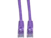 CAT6 UTP with Molded Boot 500MHz Purple 100 ft