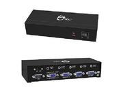 SIIG Accessory CE VG0Q11 S1 Broadcasts 1x4 VGA Splitter with Audio Black Brown Box