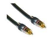 Digital Coaxial RCA Cable Premium Grade 24K Gold 75 ohm 12 ft