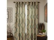 Lavish Home Metallic Grommet Curtain Panels 84 inch Sage