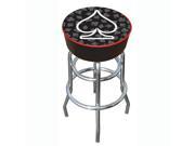Four Aces Spade Logo Padded Bar Stool Made In USA