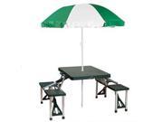 Stansport Picnic Table and Umbrella Combo Pack