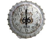 14.2 Metal Clock Rt 66 Cap