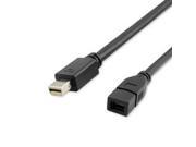 Mini DisplayPort Male to Mini DisplayPort Female 6ft Extension Cable