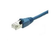 Shielded Cat6a Blue Ethernet Patch Cable Snagless Molded Boot 500 MHz 1 foot