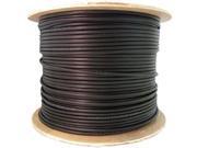 12 Fiber Indoor Outdoor Fiber Optic Cable Multimode 62.5 125 Black Riser Rated Spool 1000 foot