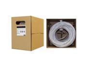 Bulk Cat6 Gray Ethernet Cable Solid UTP Unshielded Twisted Pair Pullbox 500 foot