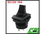DC12V 10A Amp Panel Mounting ON OFF 4 Pin Car Vehicle Rocker Switch