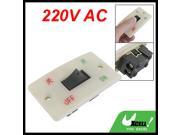 AC 220V 10A On Off Boat Rocker Button Panel Mount Switch 2 Phase H3Y 10 2