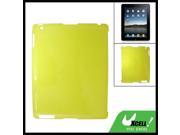Clear Yellow Hard Plastic Back Case Cover for Apple iPad 2 3
