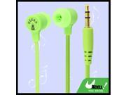 Authorized KEEKA 3.5mm Plug Green In Ear Stereo Headphone Earphone for Phone