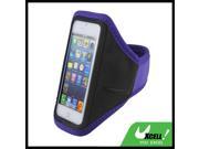 Purple Waterproof Running Exercise Gym Armband Case Cover Pouch for iPhone 5 5G