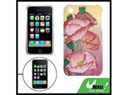 Lotus Leaf Print Hard Plastic Case for Apple iPhone 3G