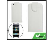 Gray Faux Leather Case Flip Flap Closure for iPhone 3G