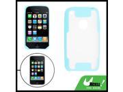 Light Blue and Clear Protective Back Case for iPhone 3G