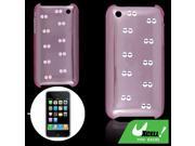 Mini Eyes Protective Case for Clear Purple iPhone 3GS