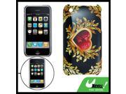 Heart Plants Print Plastic Back Case for iPhone 3G 3GS
