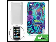 Smooth Flower Designs Shield Case Guard for iPhone 3G