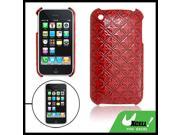 Red Checked Coat Plastic Case Back Cover for iPhone 3G