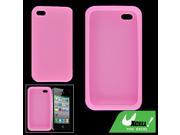 Pink Texturing Silicone Skin Protector for iPhone 4 New