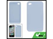 Sky Blue Silicone Skin Back Cover Shield for iPhone 4