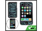 Glittery Strip Plastic Case Protector for iPhone 3G Qvdus