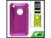 Magenta Smooth Plastic Back Case Protector for Apple iPhone 3G