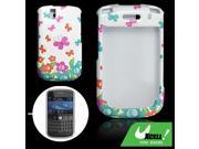 Butterfly Floral Print Plastic Case for Blackberry 9630