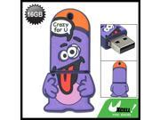 16GB 16G USB Figure Design Flash Drive Stick Purple