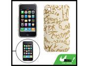 Hard Messy Letter Pattern Case Cover for iPhone 3G 3GS
