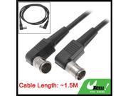 Male to Male 1.5M TV Satellite Antenna Singal Cable