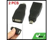 2 x Replacement USB A Female to 5 Pin DC Audio Plug Adapter