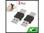 2 Pcs Replacement USB A Type Male Male Audio Plugs Adapter