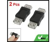 2 Pcs Replacement USB A Type F F Audio Plugs Adapter