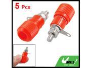 5 Pcs Red Housing 3 25 Thread Binding Post Connectors New