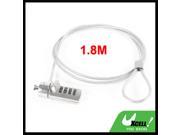 1.8M Security 4 Digits Password Combination Lock Cable Chain for Notebook PC