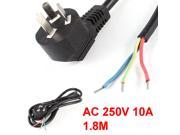 AU Plug Electric Cooker PC Computer Power Cable 1.8 Meters AC 250V Black