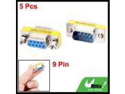 DB9 9 Pin Female to Male Adapter Adaptor Connectors 5 Pcs