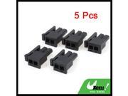 5 Pcs Black Plastic 2 Pin Male PCB Power Cable TX Connector